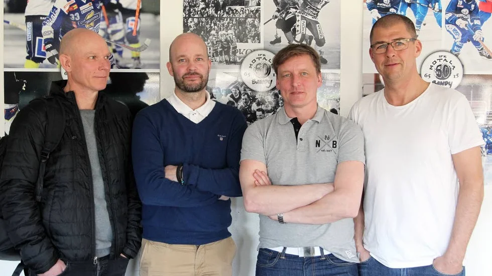 Magnus Brodén, Mattias Sjöholm, Stefan Lönn och Björn Beckne är kvartetten som ska leda IFK Motala kommande säsong.