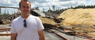Kalle kämpade längst mot lågorna
