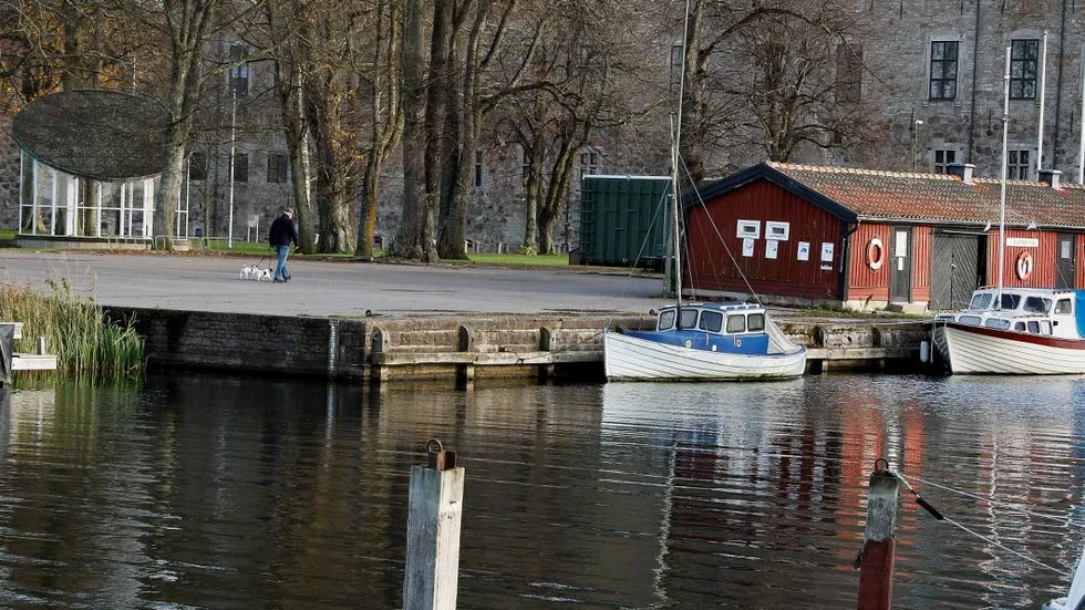 Hamnen i Vadstena.