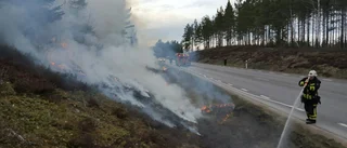 BLÅLJUS: Ytterligare brand intill 34:an