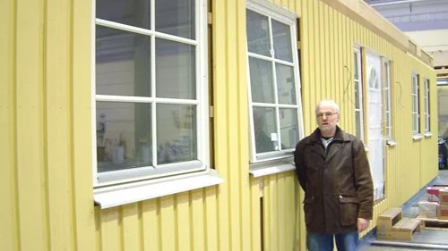 Birger Larsson är i dag produktionschef på Finndomo i Hultsfred. Han började på företaget 1975 och tillträdde i sin nuvarande befattning i våras.