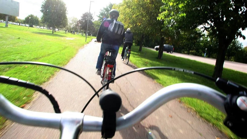 Störst andel som har cykelansvånd till jobbet inom Skellefteå kommun bor i sydöstra Norrböle. Där kan åtta av tio ta sig till jobbet efter en kvart på cykeln. Arkivbild.