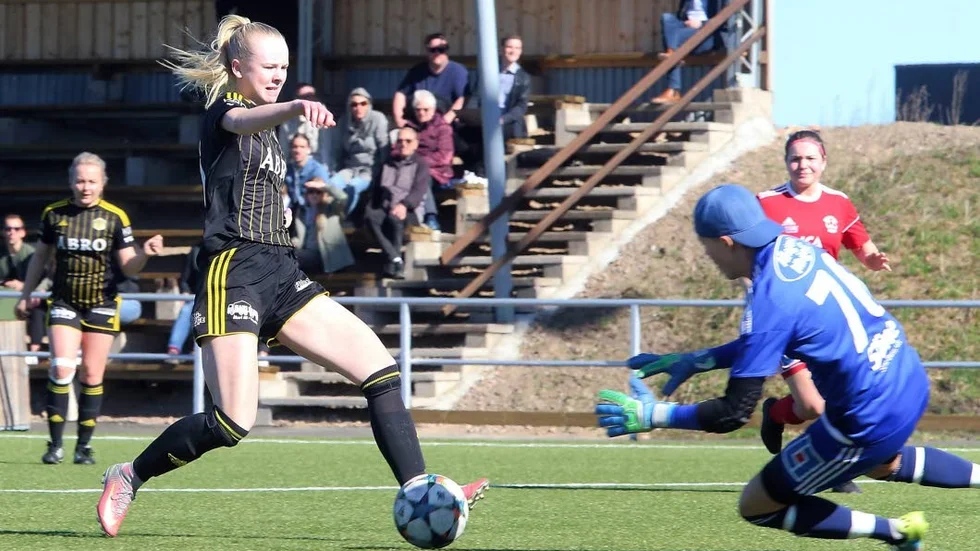 Stina Kägo Bragsjö gjorde mål i Vimmerbys 2–2-match mot Åseda.
