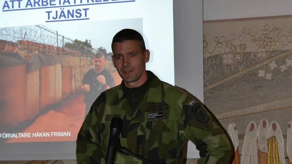 Håkan Friman Berättade om utlandstjänstgöring inom det militära.