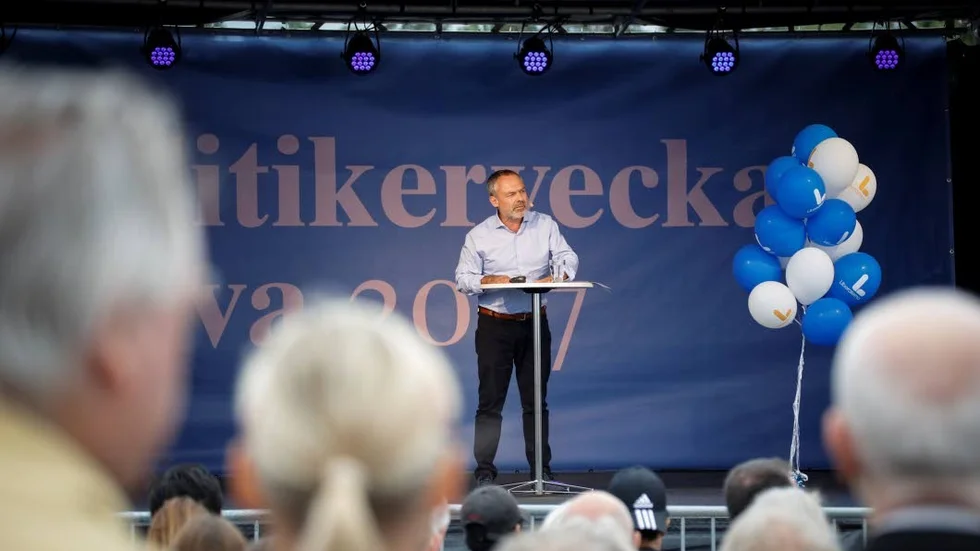 Ordningsam.
Jan Björklund pratade trygghetsfrågor på politikerveckan i Järva.