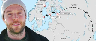 David Rundblad tillbaka i Skellefteå – lämnade Ryssland i en diplomatpostbil efter att luftrummet stängts: ”Man känner sig ganska liten”