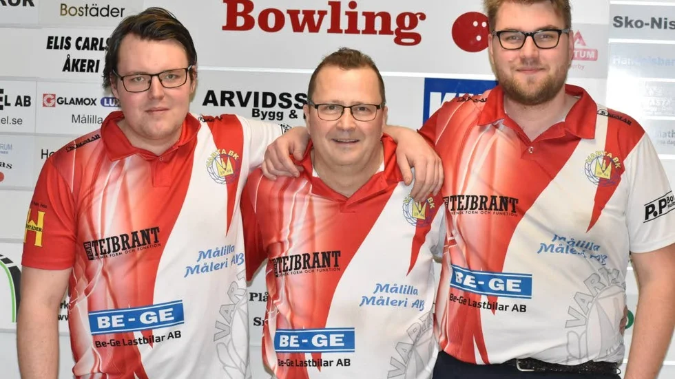 Daniel Rehn, Patrik Svensson och Dennis Häll i Varta BK.