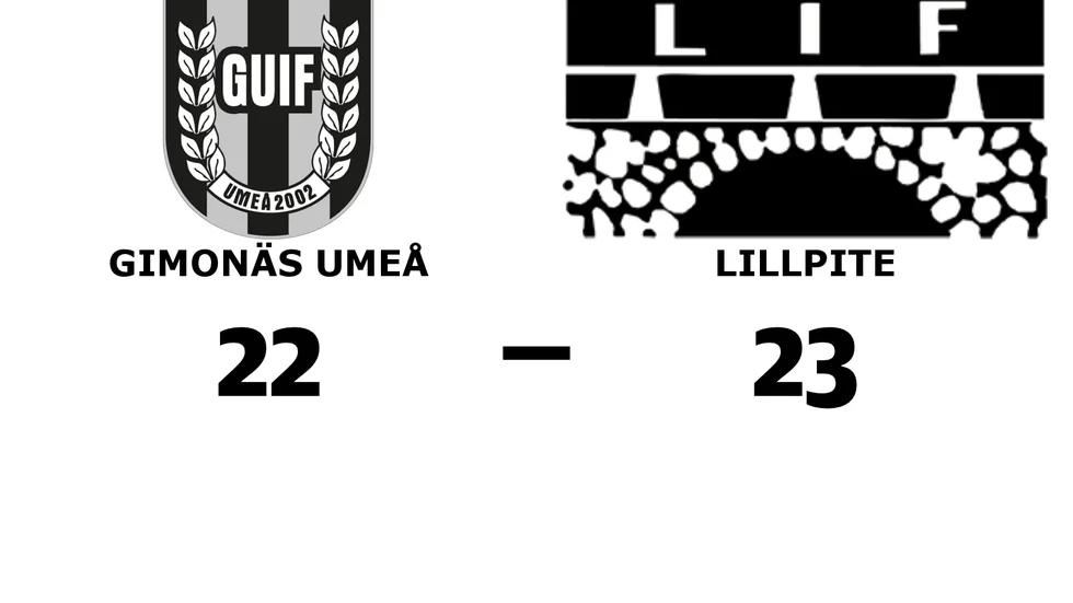 Gimonäs Umeå IF förlorade mot Lillpite IF