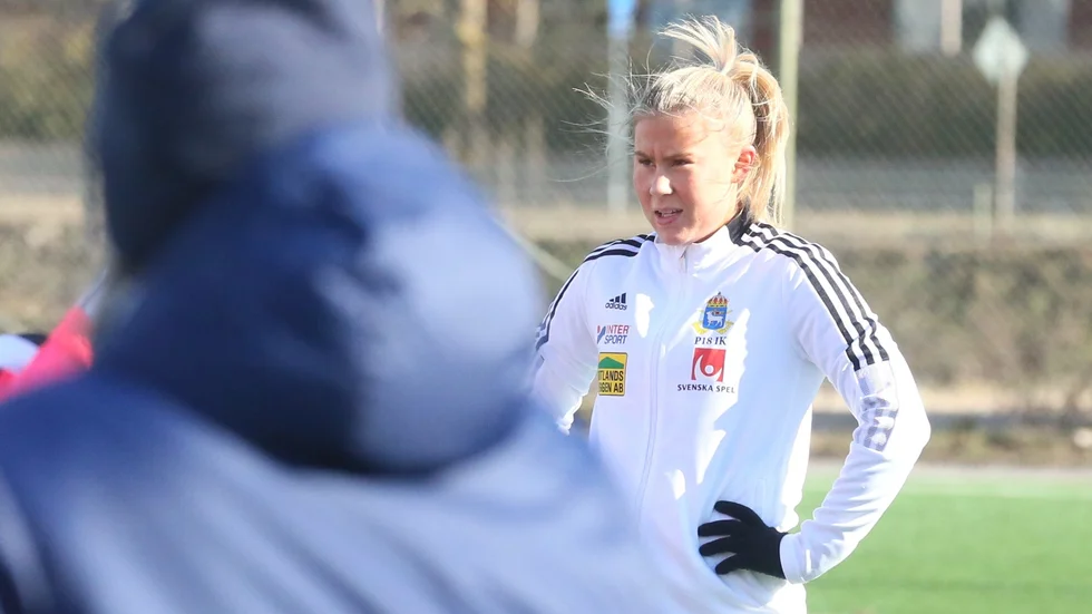 P18:s nya anfallare Lova Andersson har kommit snabbt in i sitt nya lag. 