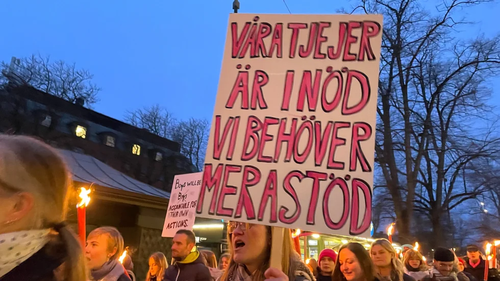 "Denna dag får aldrig vara den enda dagen vi lyfter upp kvinnors rättigheter", skriver representanter från Vänsterpartiet i Katrineholm. (Arkiv). 
