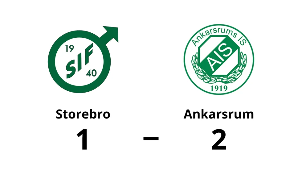 Storebro IF förlorade mot Ankarsrums IS