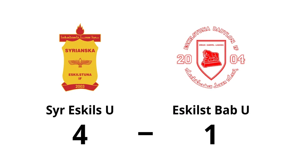 Syrianska Eskilstuna U vann mot Eskilstuna Babylon IF U