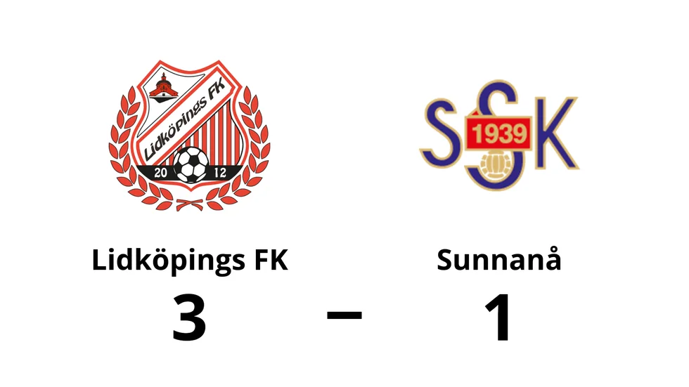 Lidköpings FK vann mot Sunnanå