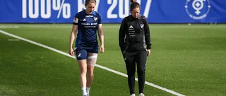 Klev av träningen – med ena låret bandagerat