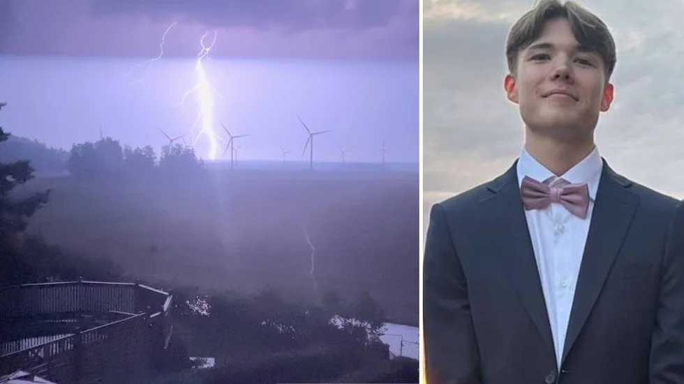 Oscar Landstorp fångade åskkaoset på bild.