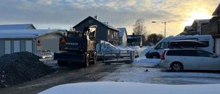 Stor vattenläcka på bostadsområde i Luleå