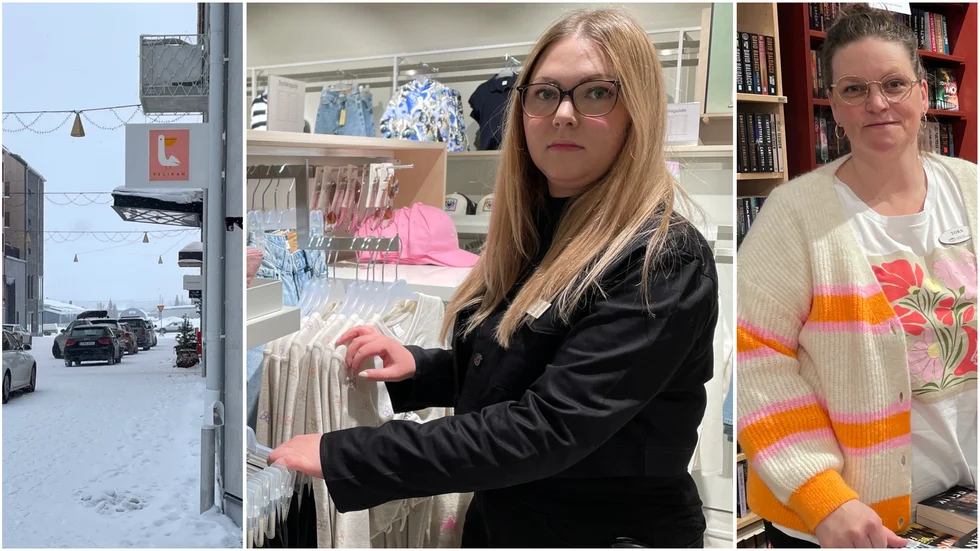 Butikscheferna Anna Lundh och Tora Lindberg är bekymrade över utvecklingen när det gäller arbetskraftsbristen inom handeln i Kiruna. 