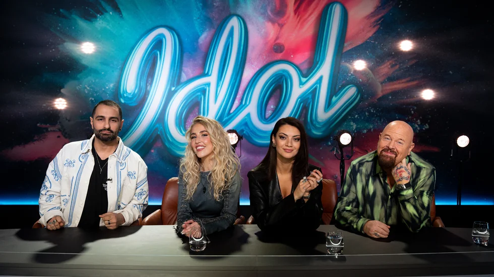Ash Pournouri, Peg Parnevik, Katia Mosally och Anders Bagge ingår i årets "Idol"-jury. Pressbild.