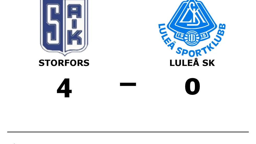 Storfors vann mot Luleå SK