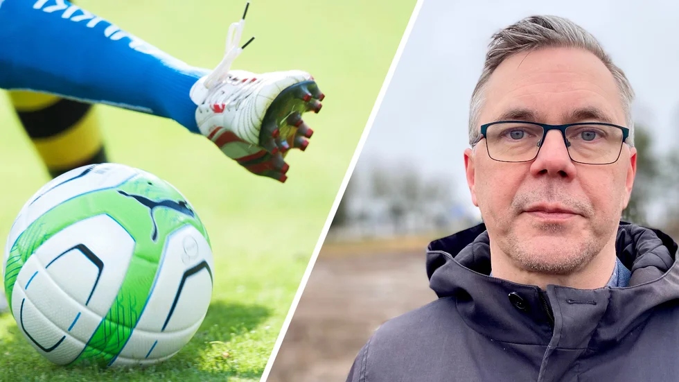 Johan Söderberg, kommunstyrelsens ordförande i Katrineholm, åkte på en rejäl smäll under Julita GoIF:s välgörenhetsmatch som han spelade under lördagen.