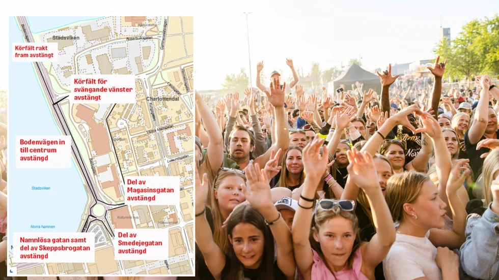 Vissa vägar stängs av delvis 7-15 juli.