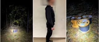 Försökte stjäla kabeltrummor – flickvännen väntade i bilen