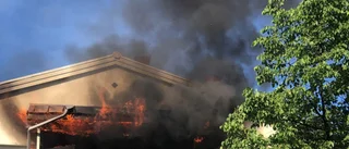 Brand i flerfamiljshus på Norrböle – polisen utreder mordbrand