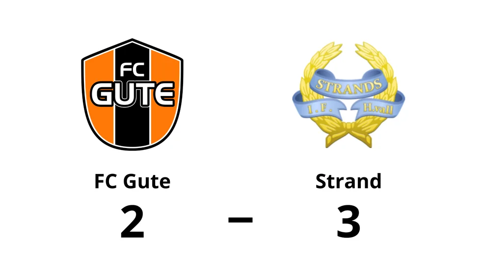 FC Gute förlorade mot Strands IF