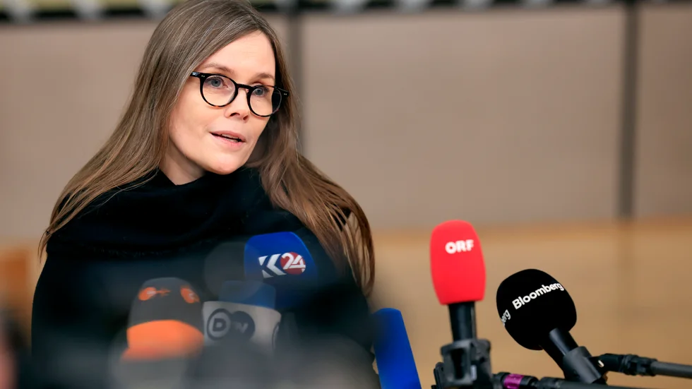 Den tidigare statsministern Katrín Jak­obs­dótt­ir har erkänt sig besegrad i Islands presidentval. Arkivbild.