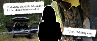 Kvinna försökte bränna upp sig och dottern
