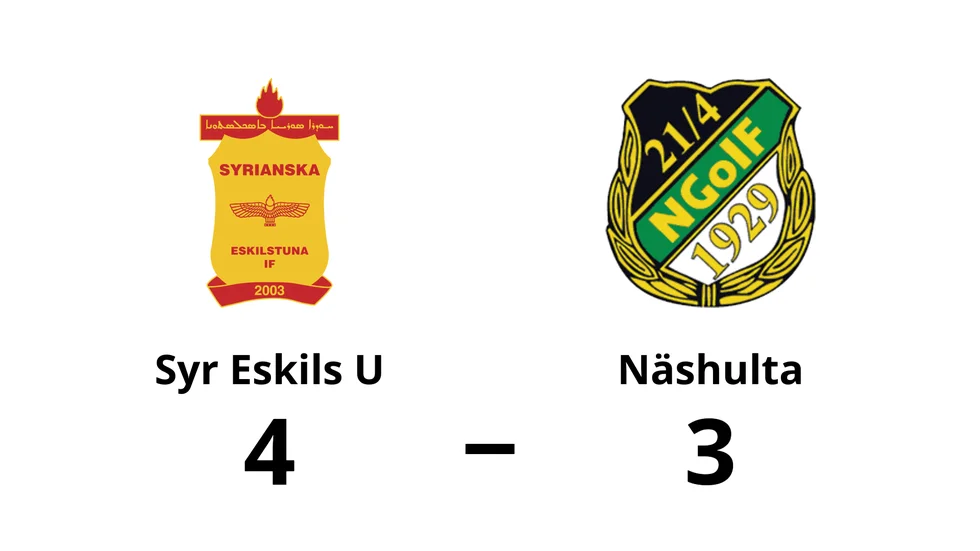 Syrianska Eskilstuna U vann mot Näshulta GoIF