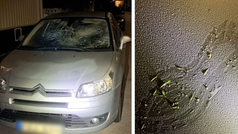 Fotspåren på bilen matchar skorna på den misstänkte mannen.