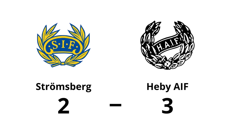 Strömsbergs IF förlorade mot Heby AIF