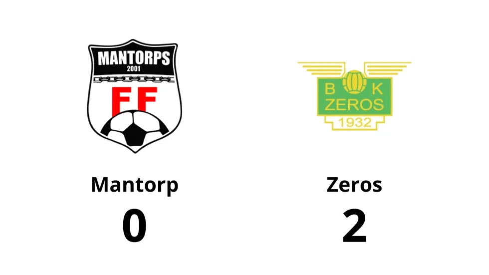 Mantorps FF förlorade mot BK Zeros