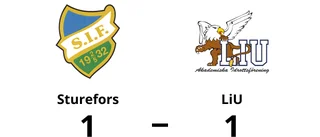 1-1 för Sturefors mot LiU