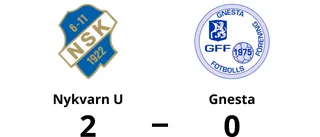 Nykvarn U för tuffa för Gnesta - förlust med 0-2