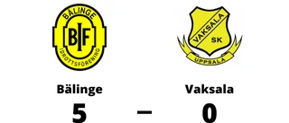 Bortaförlust för Vaksala - 0-5 mot Bälinge