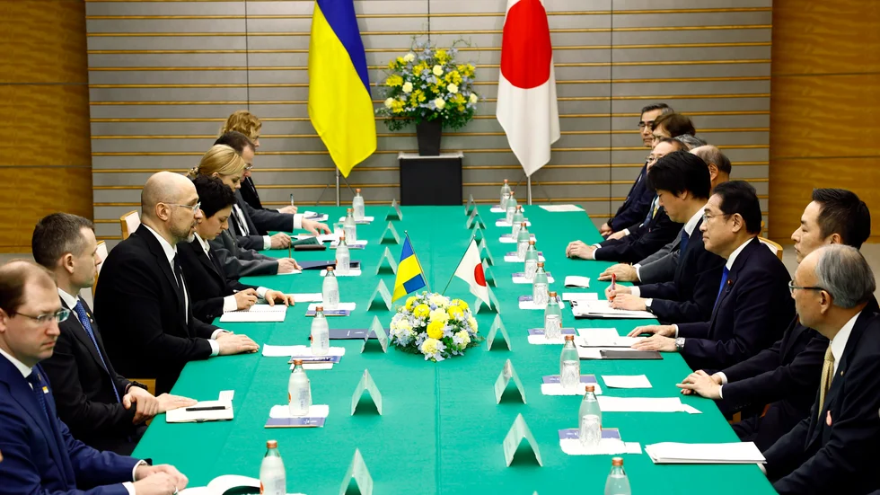 Högnivåmöte mellan Ukraina och Japan i Tokyo för en dryg vecka sedan. 