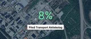 Nedgång i omsättningen för Piteå Transport AB 