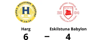 Harg besegrade Eskilstuna Babylon med 6-4