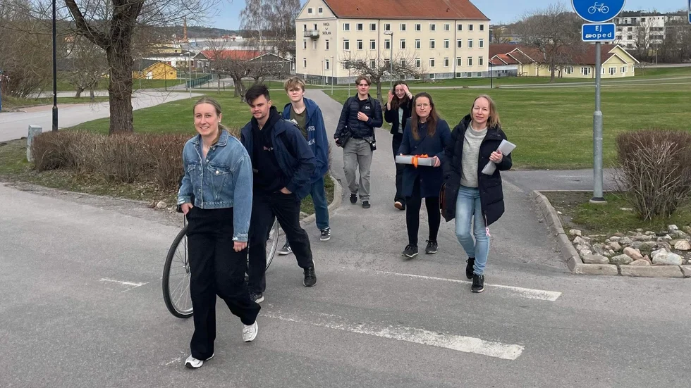 Under mötet i kommunhuset deltog elever från Nyströmska och elever som till hösten sökt till skolan.