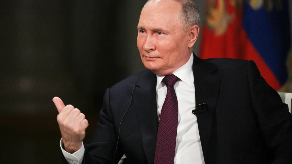 Rysslands president Vladimir Putin. Bild från den ryska propagandakanalen Sputnik.