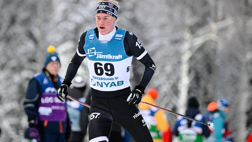 Alvar Myhlback vann 10-kilometerloppet i JVM i skidor. Arkivbild.