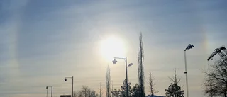 Vacker halo över Luleå             