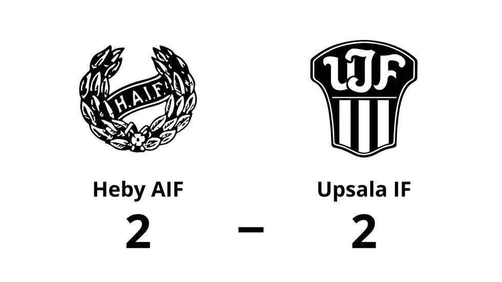 Heby AIF spelade lika mot Upsala IF Fotboll