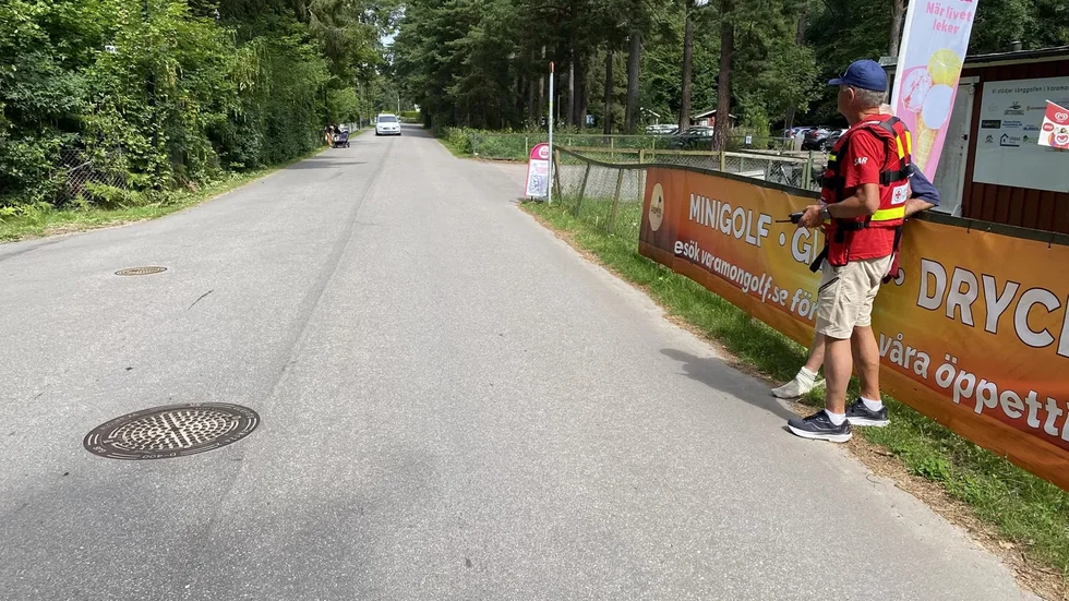 Ola Forslund från Sjöräddningssällskapet deltog i sökinsatsen, som fick ett lyckligt slut.