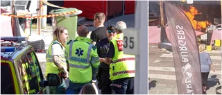 Man allvarligt skadad efter branden – flyttas till Uppsala