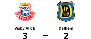 Visby AIK B vann mot Dalhem - trots underläge i halvtid