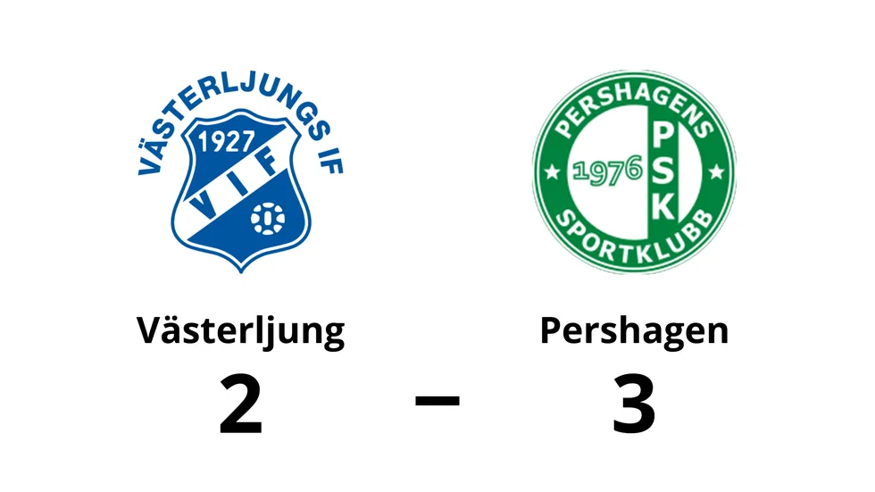 Västerljungs IF förlorade mot Pershagens SK