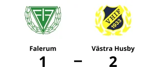 Västra Husby vann igen - efter fem matcher utan seger